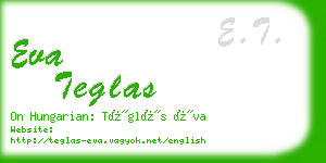 eva teglas business card